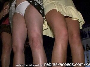 spring break upskirt club girls flashing tits