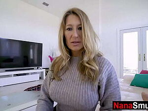 Horny step granny asks step grandson for sex