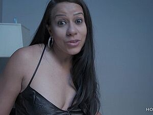 My husband left the teen with his big ass Latina babysitter