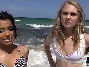 Amateur teen picked up on the beach and fucked in a van