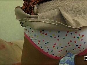 Virgin shows her hymen