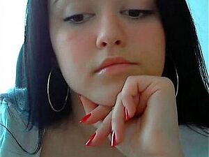 British horny teen masturbates and cum on webcam